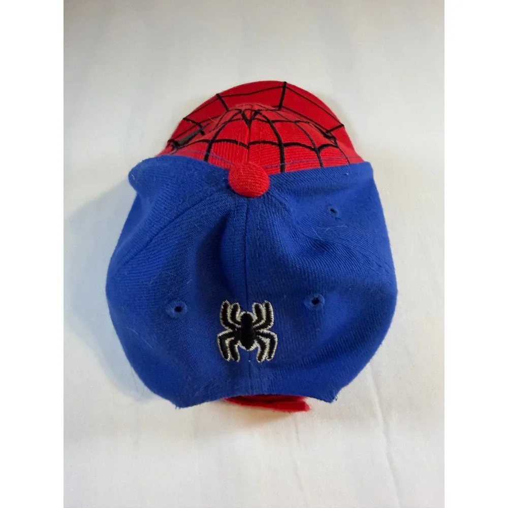 Marvel Spider-Man Kids Baseball Cap Red Blue Glitter Eyes Adjustable Hat